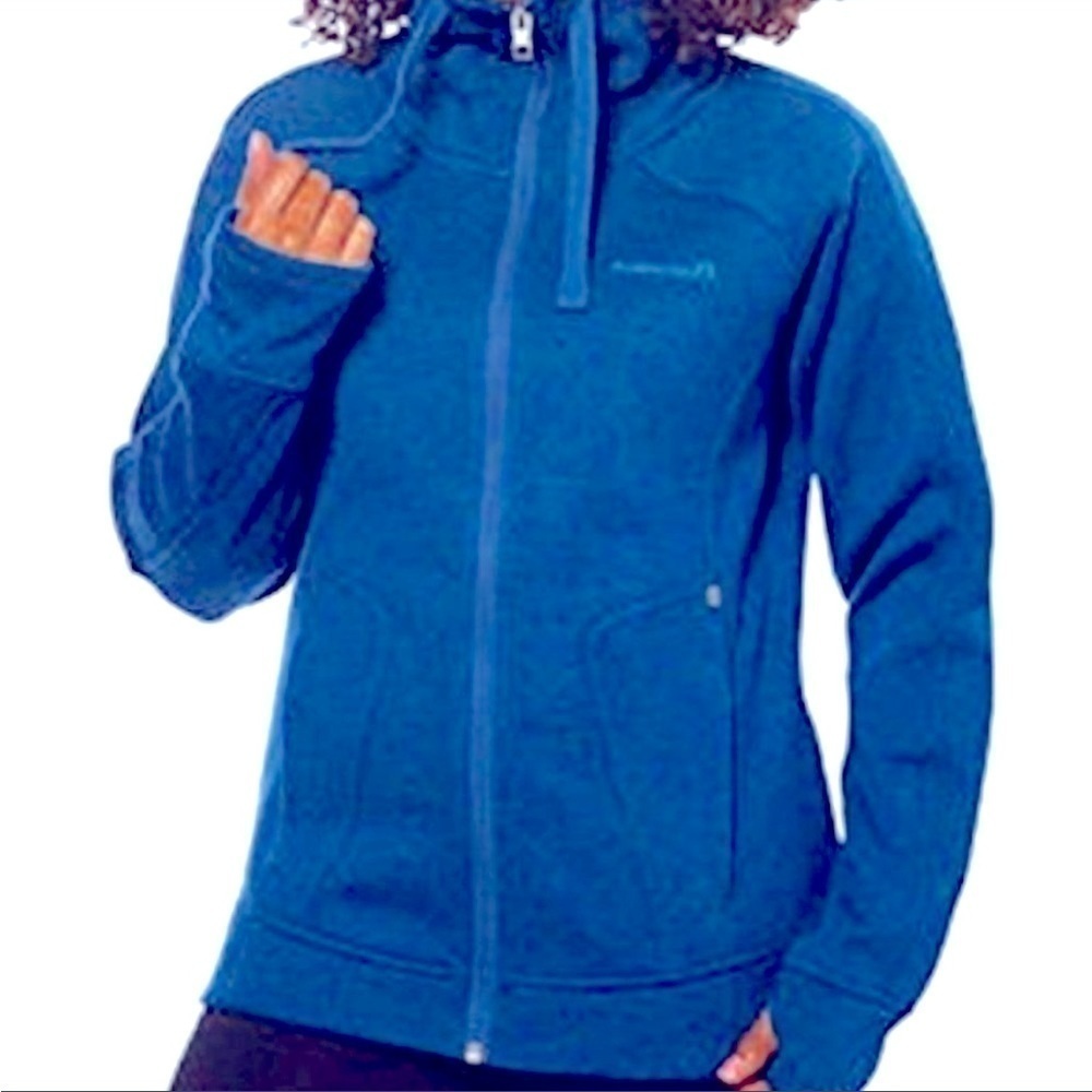 Avalanche fleece zip up sweater blue size S